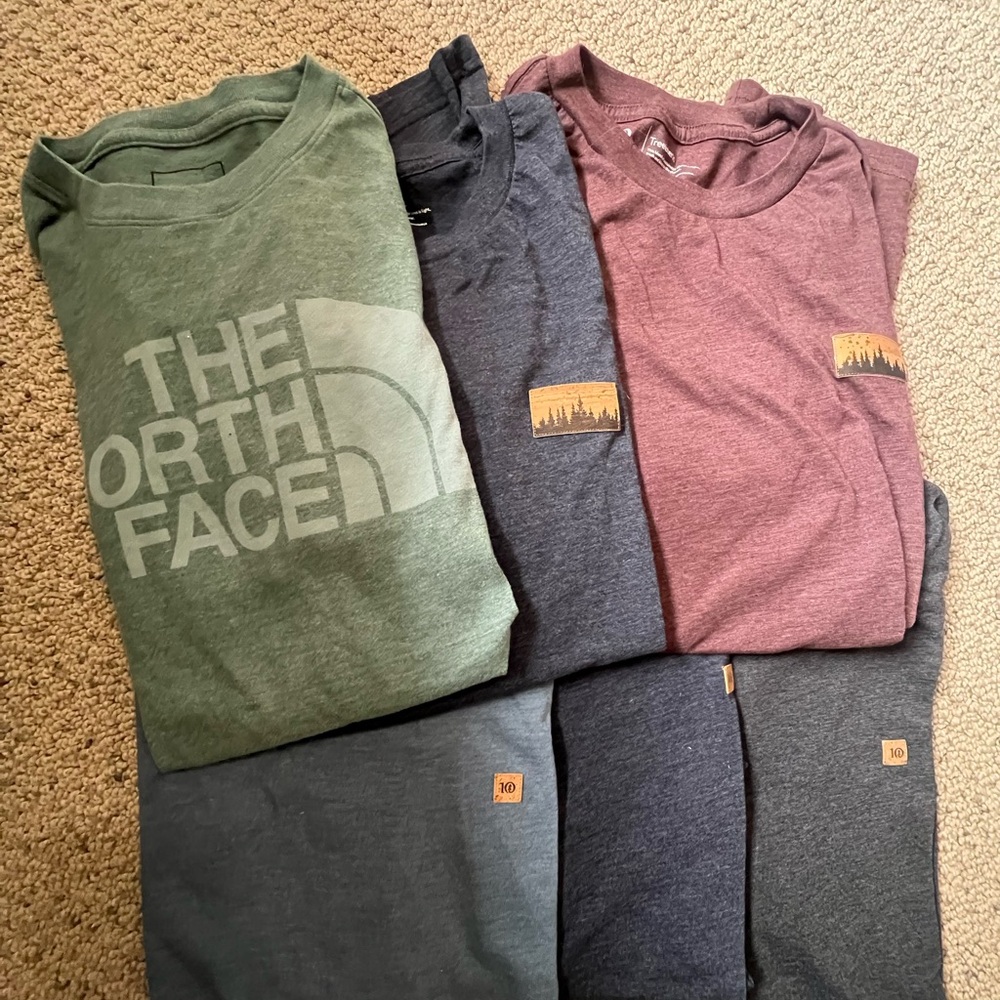 Ten Trees and The North Face Graphic T-Shirts Bundle